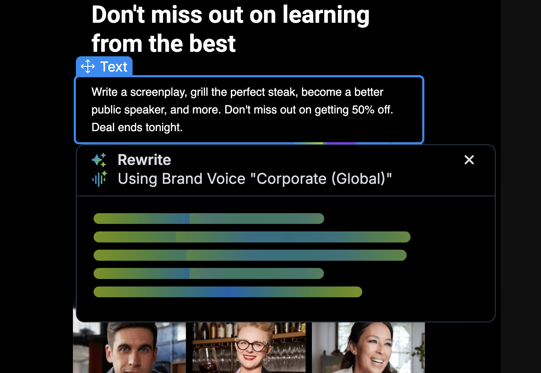 AI Brand Voice design highlight 1 of 3