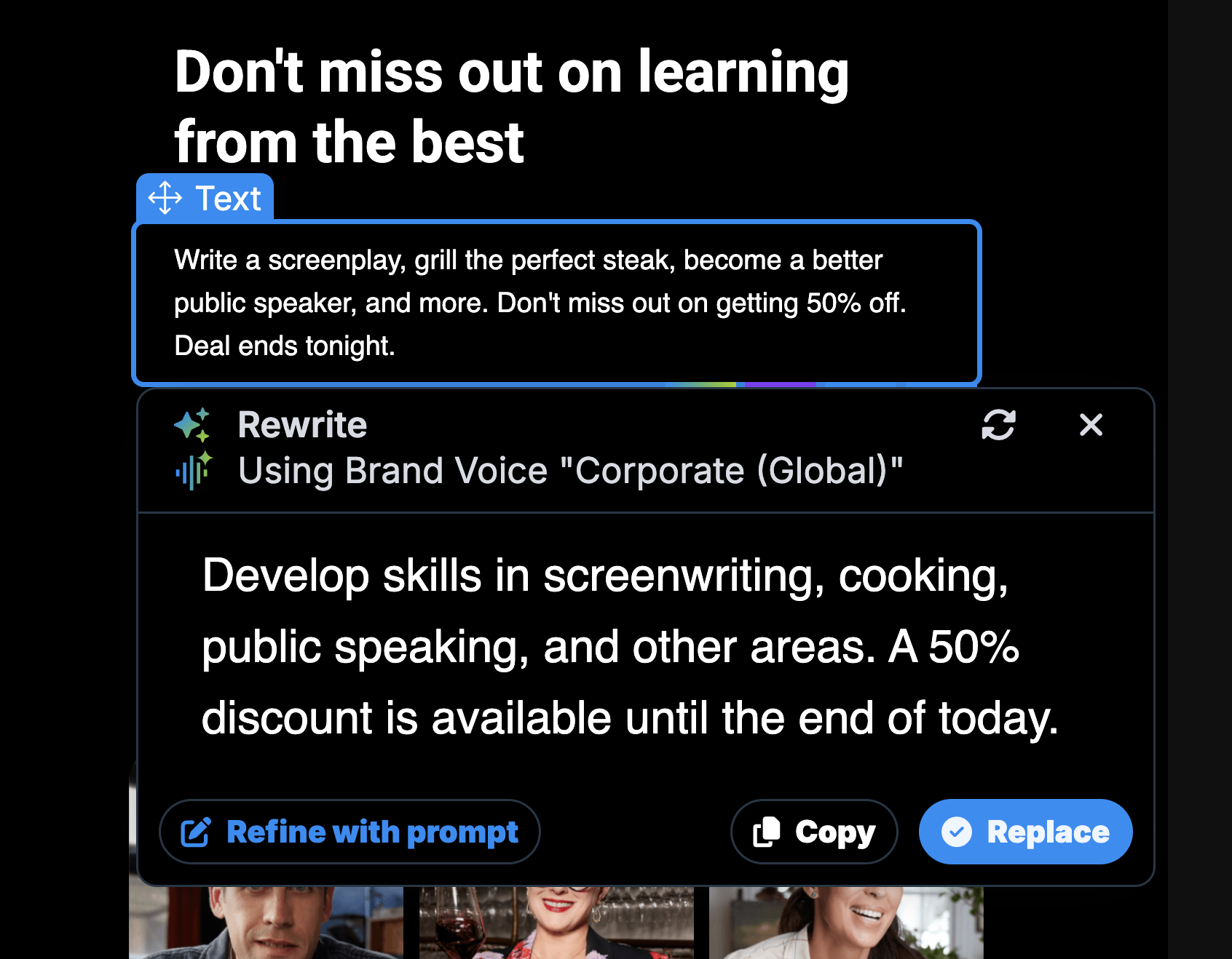 AI Brand Voice design highlight 3 of 3