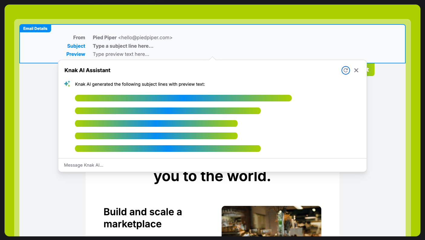 AI Subject Line & Preview Assistant