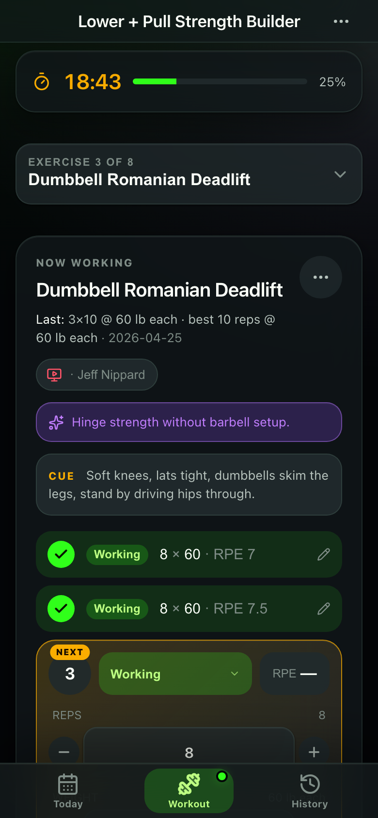 Workout Companion design highlight 5 of 6