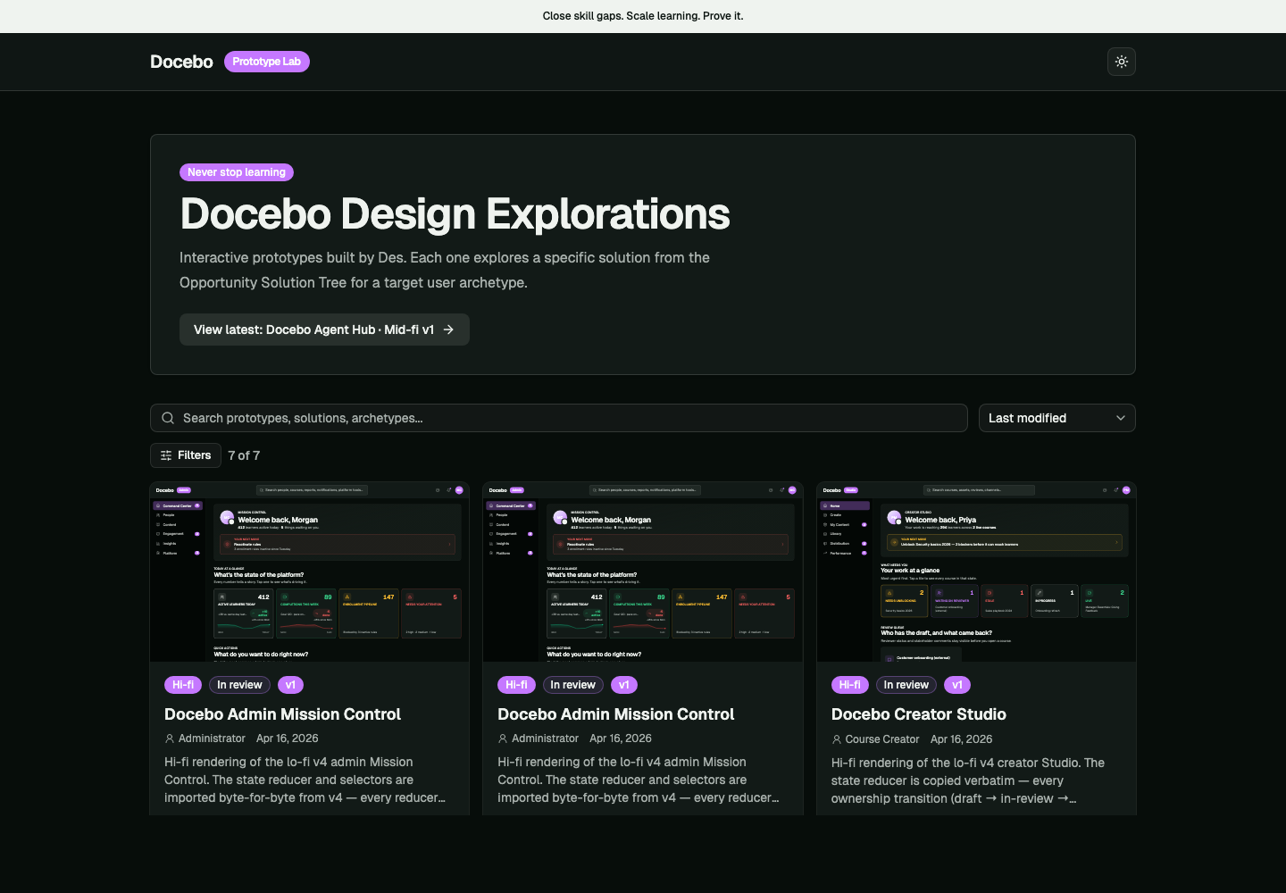 Docebo Concept Gallery