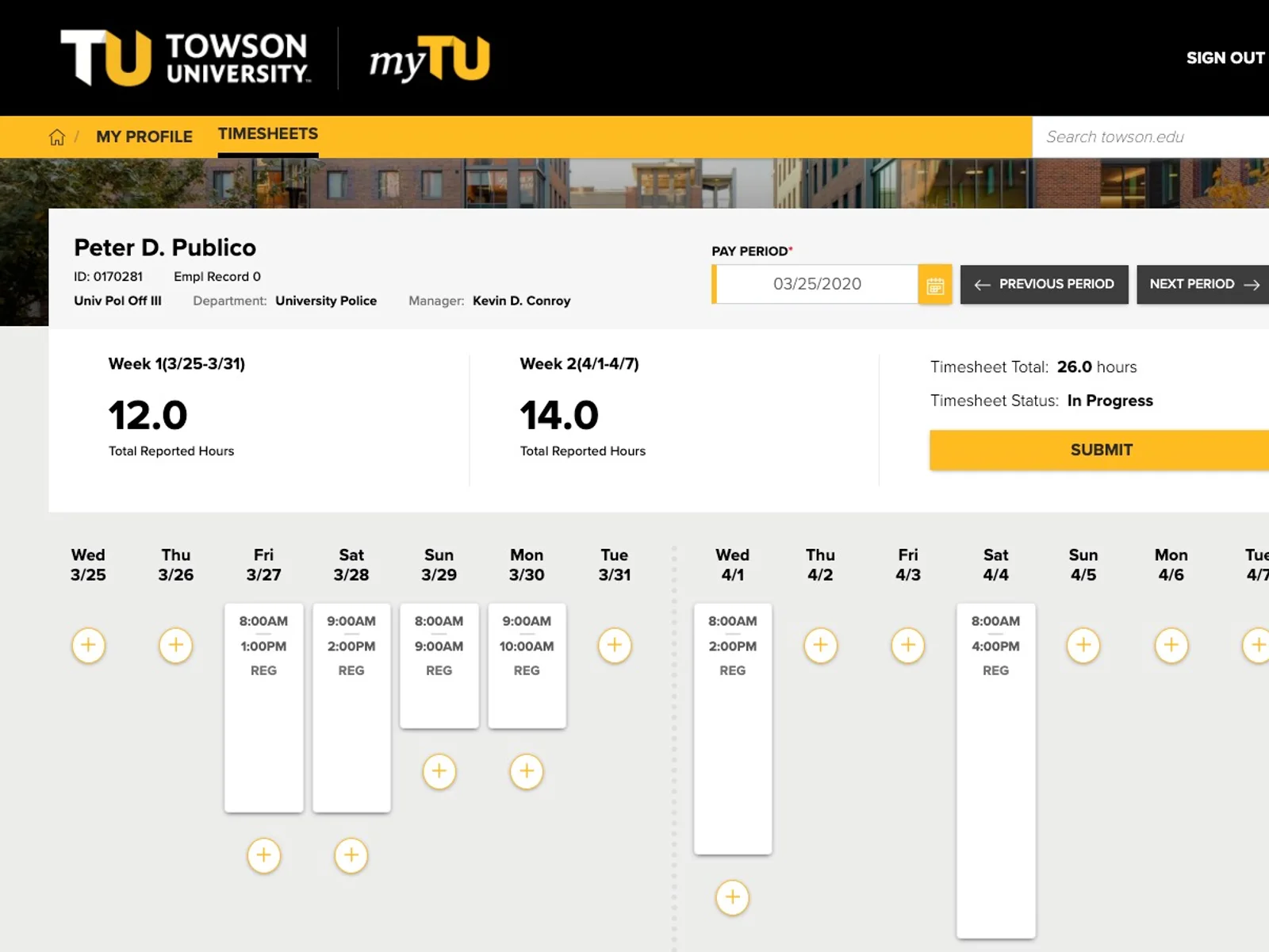 Timesheets & Absence Tracking
